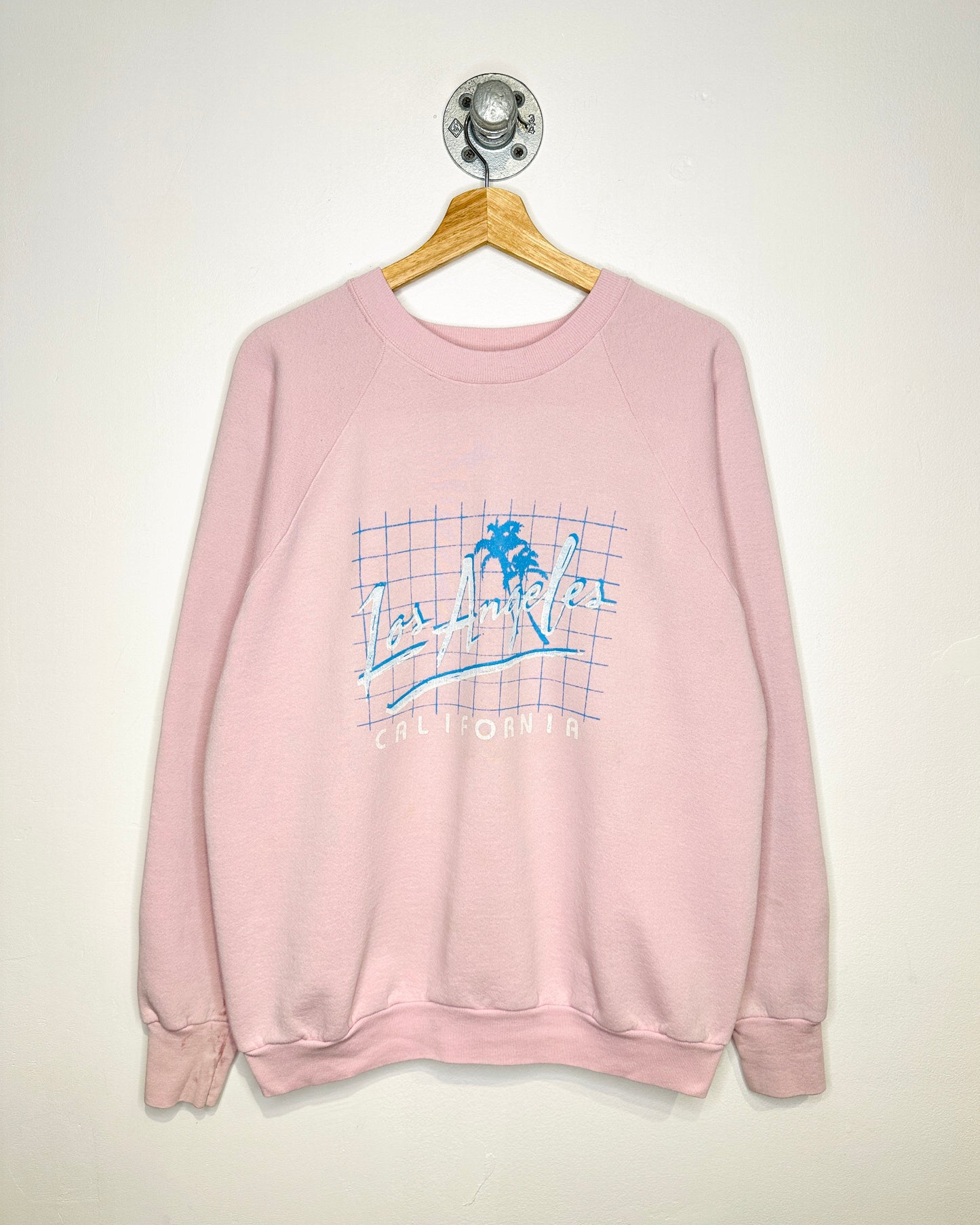 Vintage 90s LA California Pink Crewneck Sweatshirt