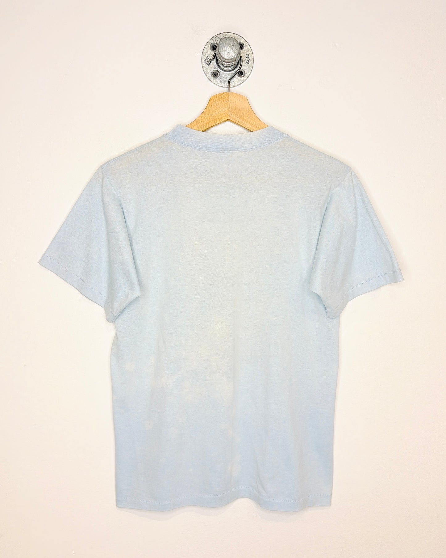 Vintage 1988 Fred For President Light Blue Paper Thin Tee Shirt