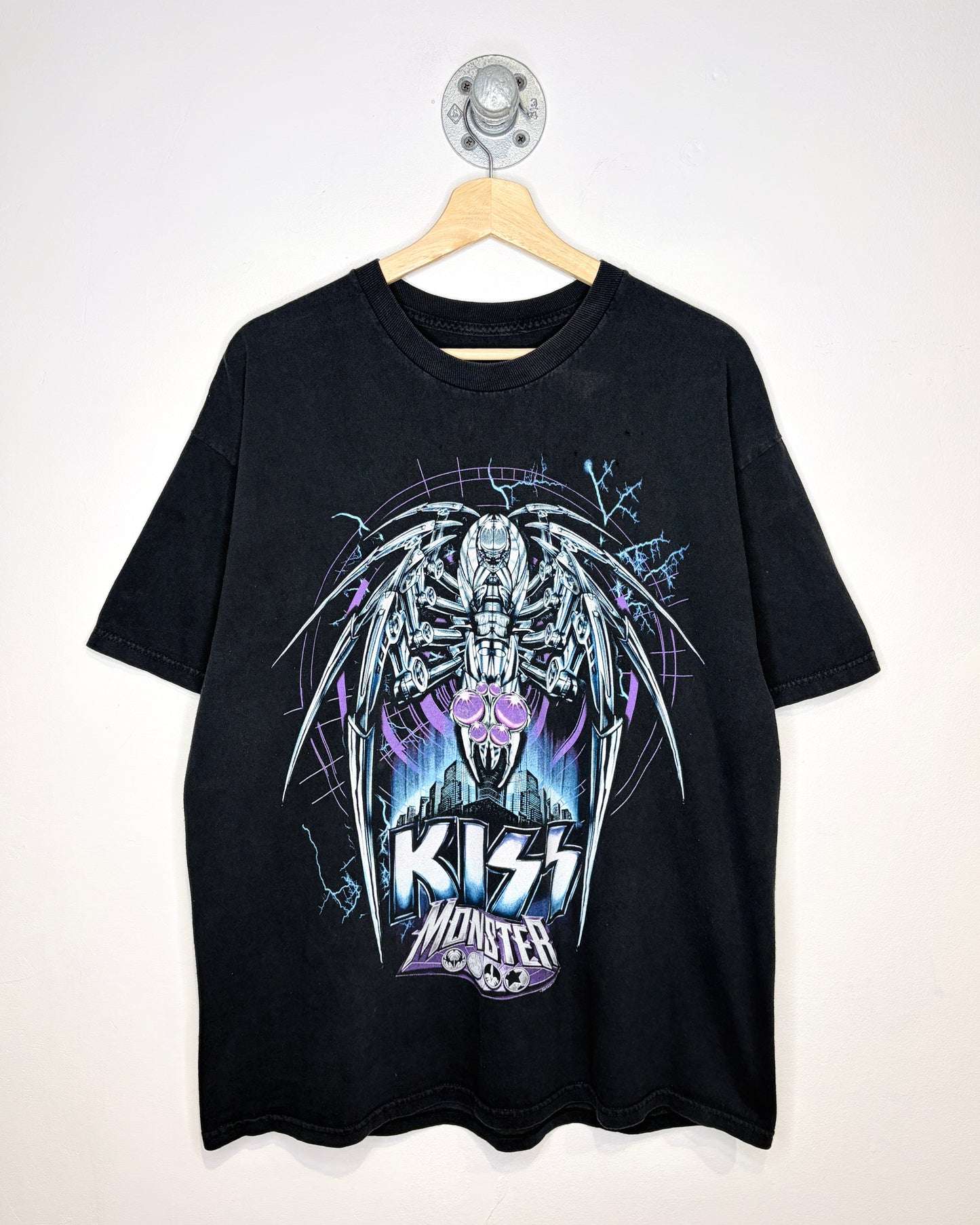 2013 Kiss Band Monster Tour Black Tee Shirt