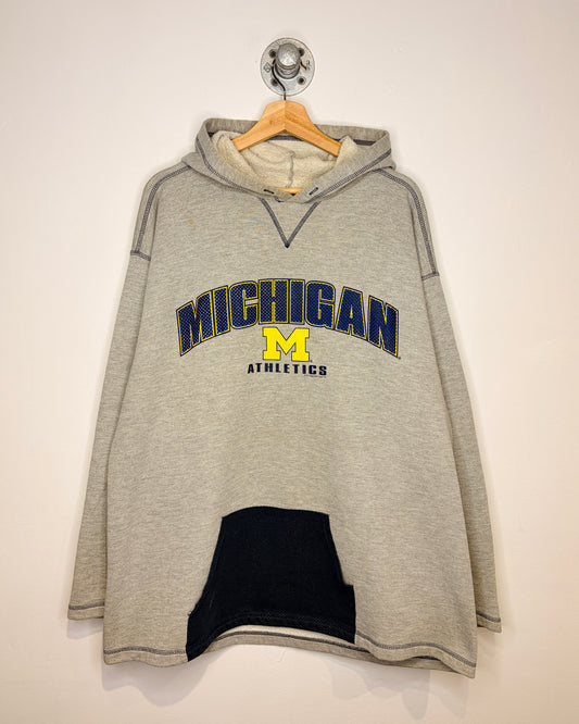 Vintage Michigan Athletics TwoTone Grey Hoodie