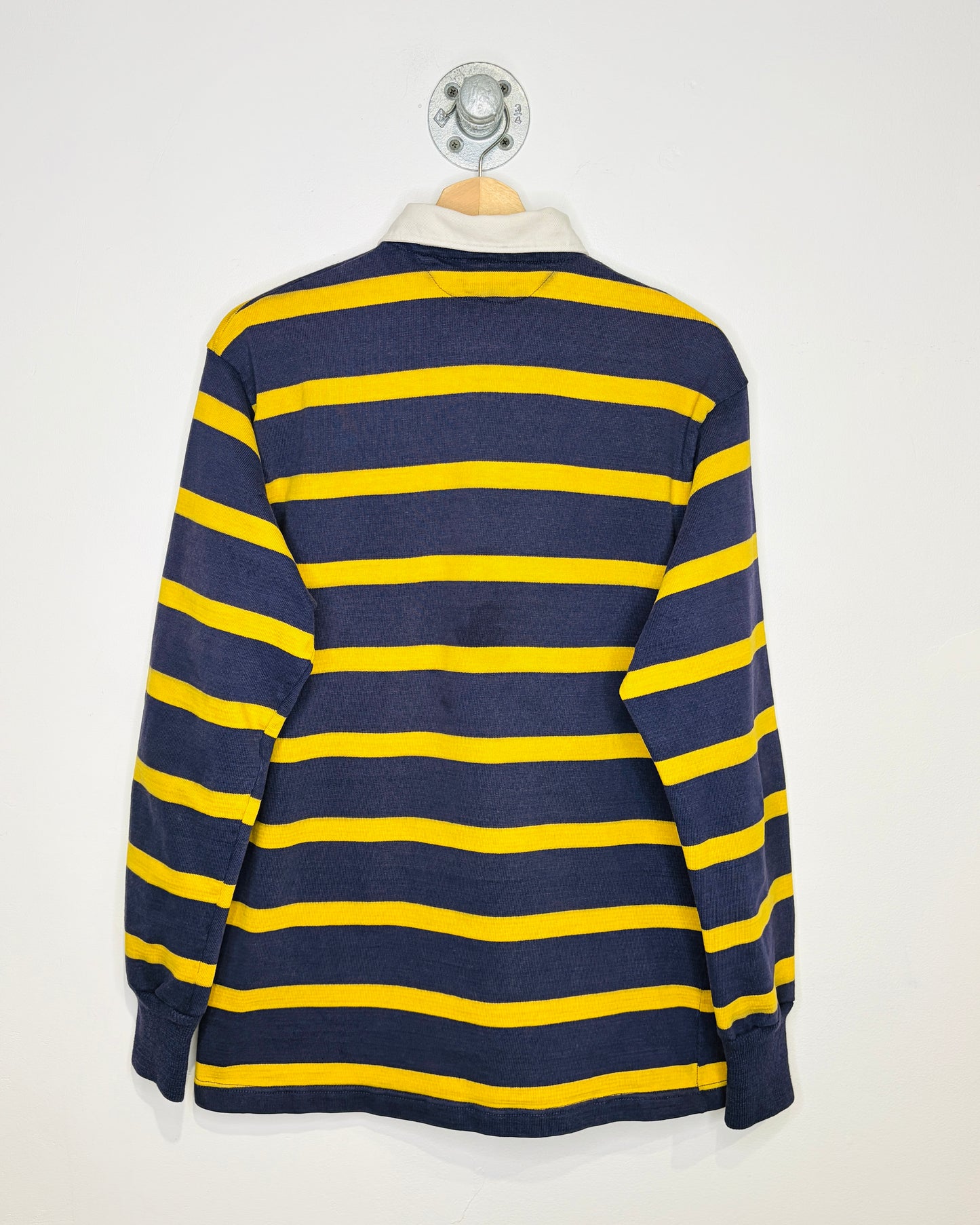Vintage 90s Barbarian Navy & Yellow Striped Ruby Shirt