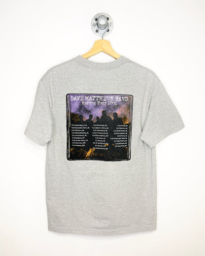 Vintage 2002 Dave Matthew’s Spring Tour Grey Tee Shirt