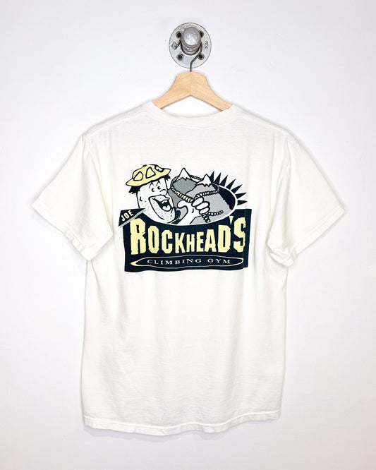 2000s Joe Rockhead’s Indoor Rock Climbing White Tee Shirt