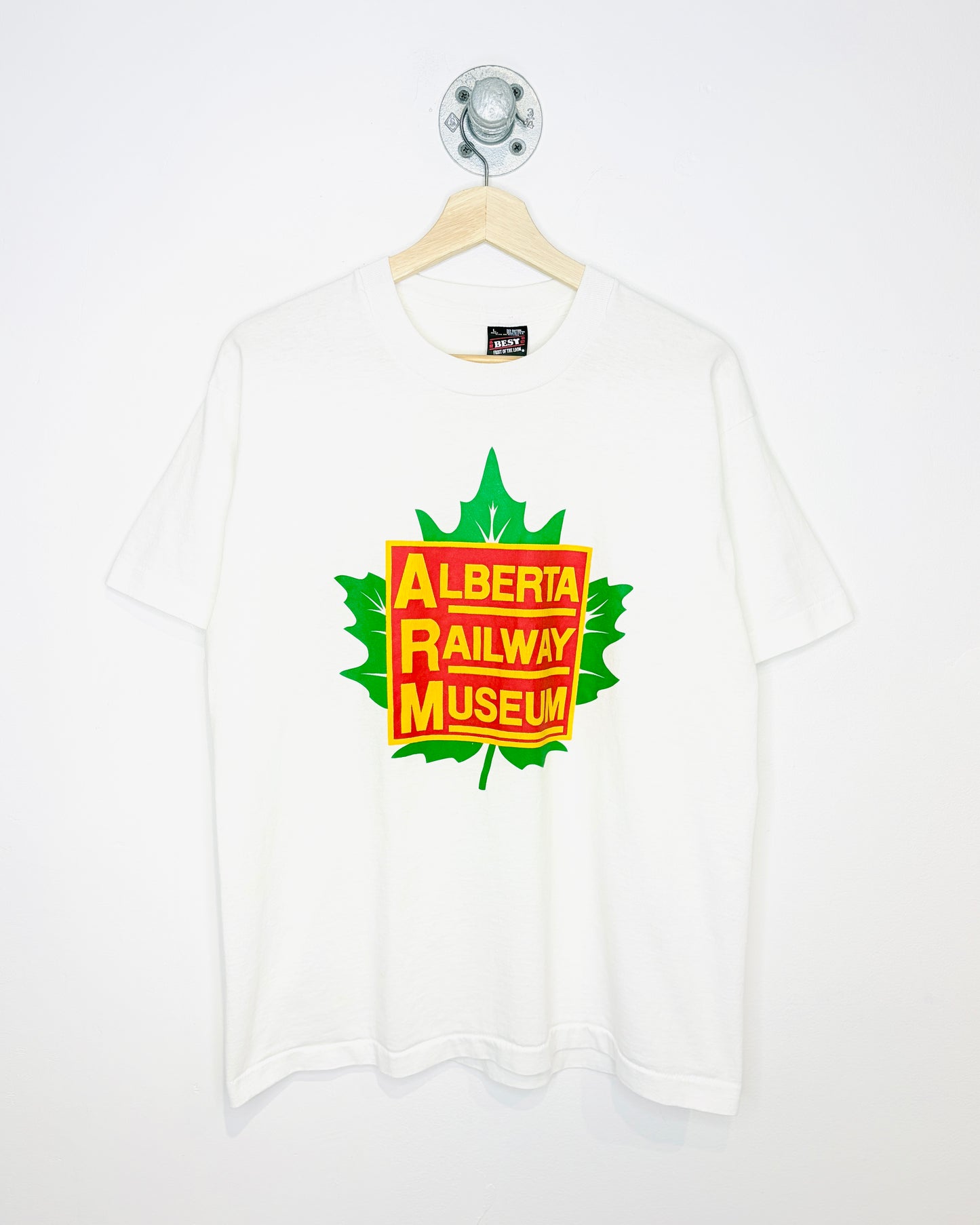 Vintage 90s Alberta Railway Museum White Tee Shirt