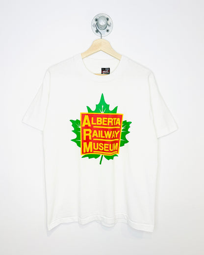 Vintage 90s Alberta Railway Museum White Tee Shirt