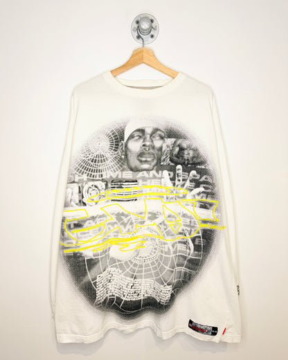 Vintage 2000s Givemeface 0.3 Longsleeve White Shirt