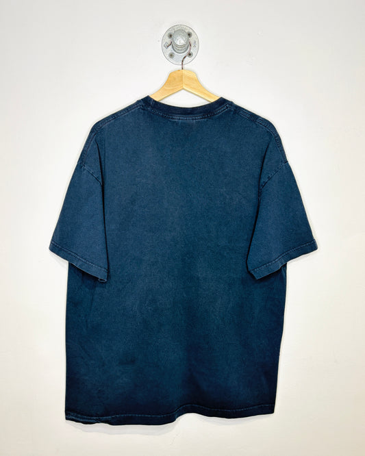 Vintage AAA Blank Faded Navy Blue Tee Shirt