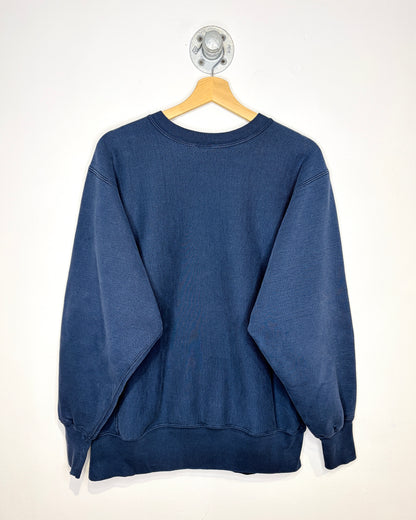 Vintage 90s Champion Reverse Weave Navy Crewneck Sweatshirt