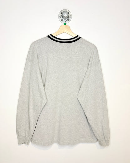 Vintage 1990s Hanes Other Wear Grey Long Sleeve Shirt