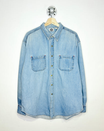 Vintage 1990s Looney Tunes Merrie Melodies Denim Shirt