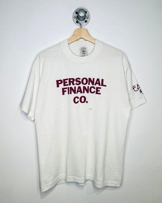 Vintage 90s Personal Finance Co. White Tee Shirt