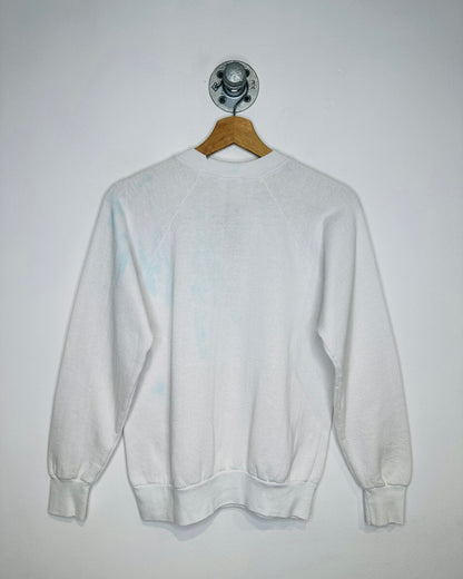 Vintage 1986 Denver Broncos AFC Champions White Crewneck Sweatshirt