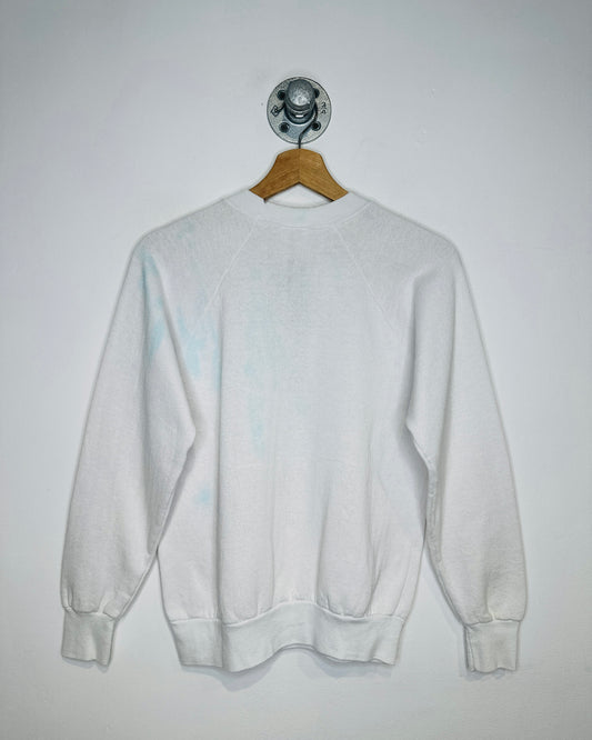 Vintage 1986 Denver Broncos AFC Champions White Crewneck Sweatshirt