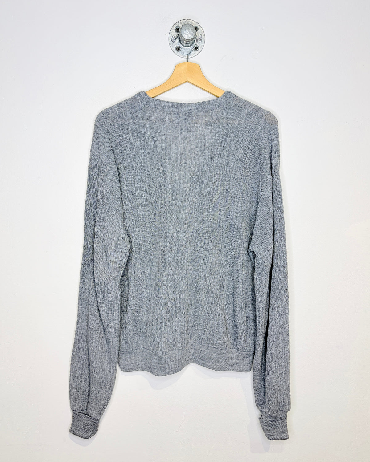 Vintage 80s Jockey Grey Cardigan