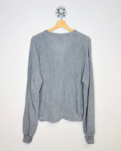 Vintage 80s Jockey Grey Cardigan