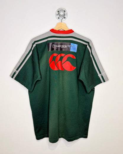 Vintage 90s Ulster Rugby Forest Green Polo Shirt