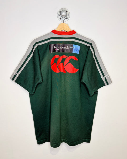 Vintage 90s Ulster Rugby Forest Green Polo Shirt
