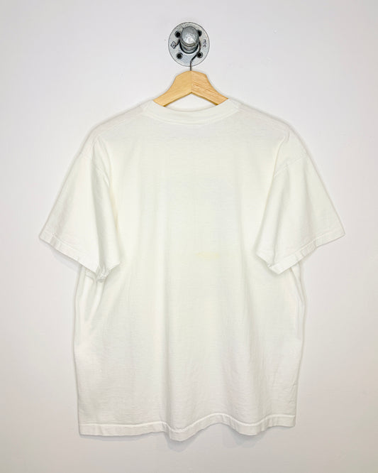Vintage 90s Garfinkel’s New Years Bash White Tee Shirt