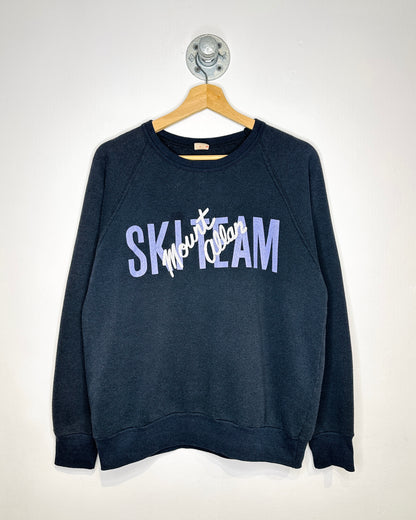 Vintage 80s Mount Allan Ski Team Black Crewneck Sweatshirt
