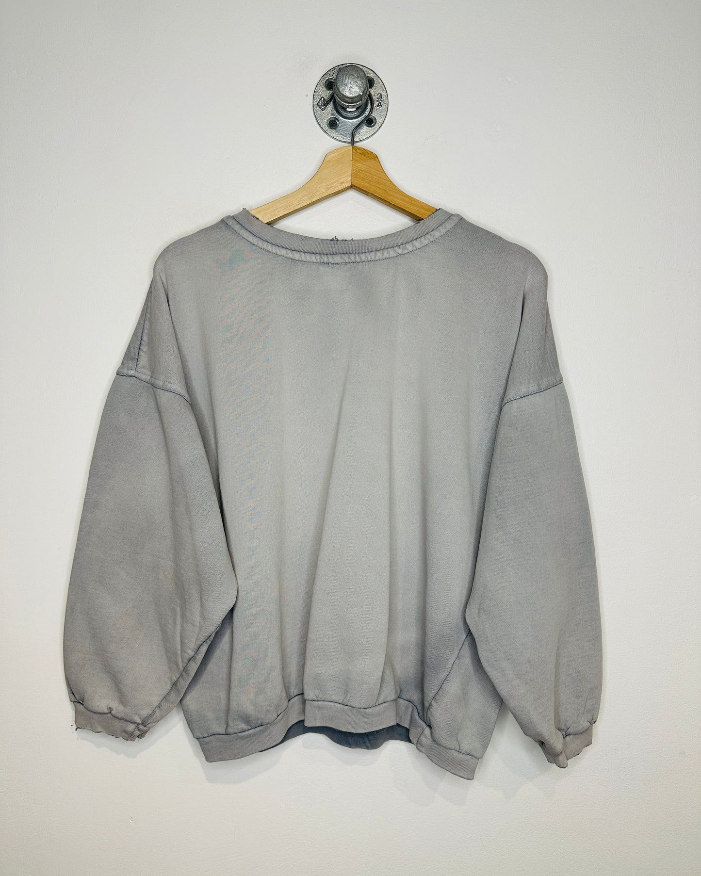 Vintage 1990s E.N.U.F. Light Grey Crewneck Sweatshirt