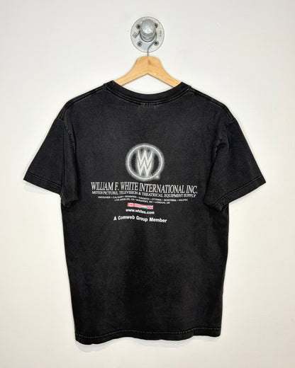 Vintage 2000s William F. White Productions Faded Black Tee Shirt