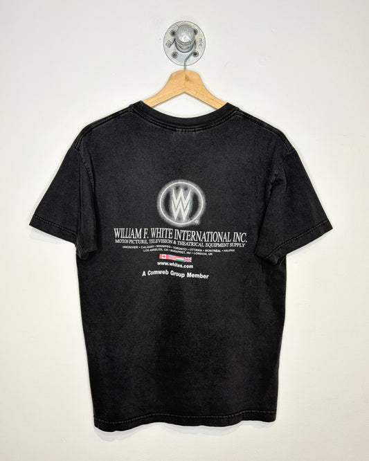 Vintage 2000s William F. White Productions Faded Black Tee Shirt