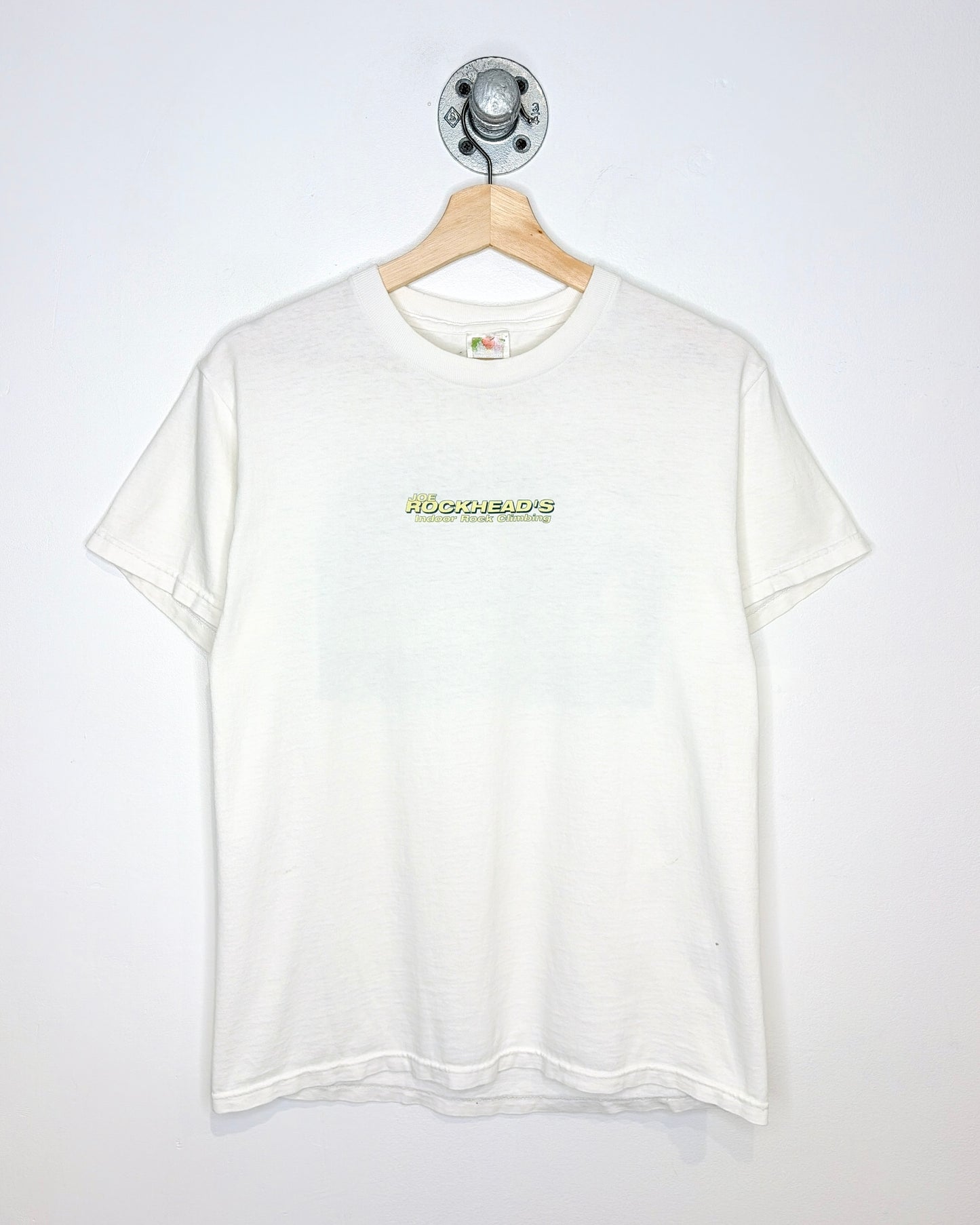 2000s Joe Rockhead’s Indoor Rock Climbing White Tee Shirt