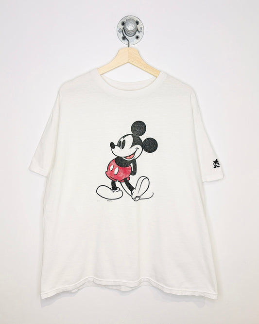 2000s Disney Mickey Mouse White Tee Shirt