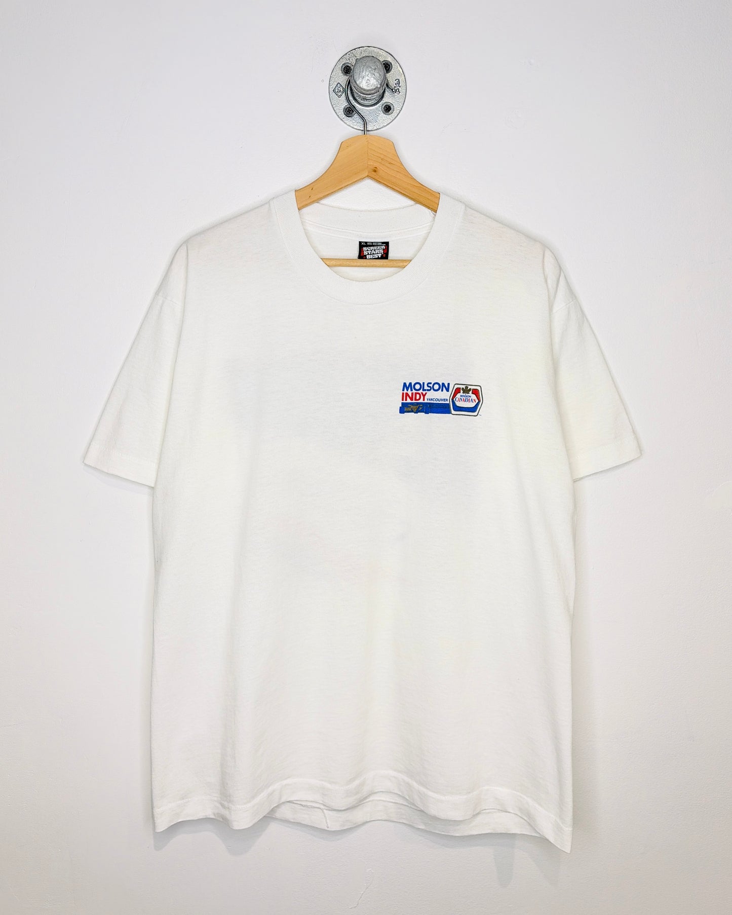Vintage 90s Molson Canadian Indy Vancouver White Tee Shirt