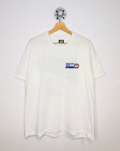 Vintage 90s Molson Canadian Indy Vancouver White Tee Shirt