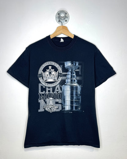 Los Angeles Kings Stanley Cup Champions Black Tee Shirt