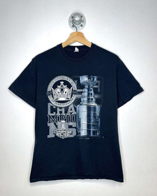 Los Angeles Kings Stanley Cup Champions Black Tee Shirt