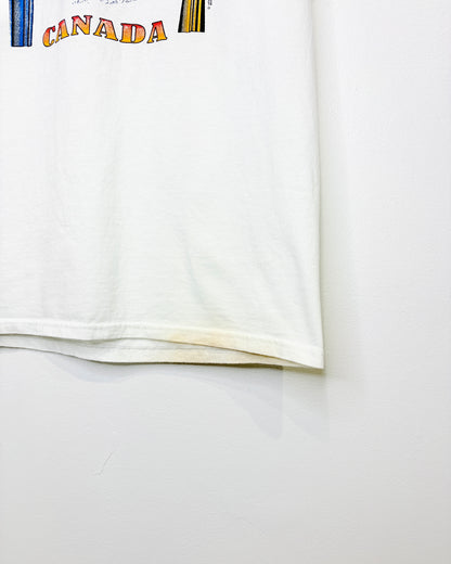 Vintage 90s Niagara Falls Canada White Tee Shirt