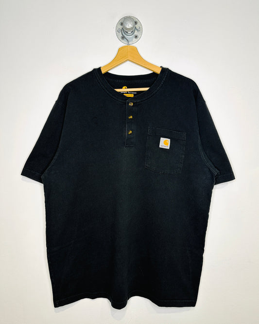Carhartt Henley Black Pocket Tee Shirt