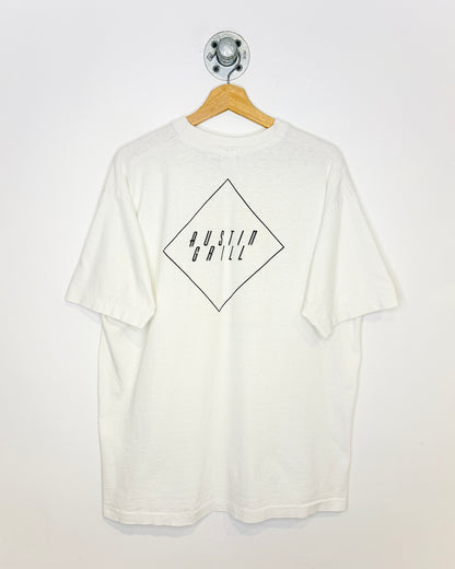 Vintage 90s Austin Grill White Tee Shirt