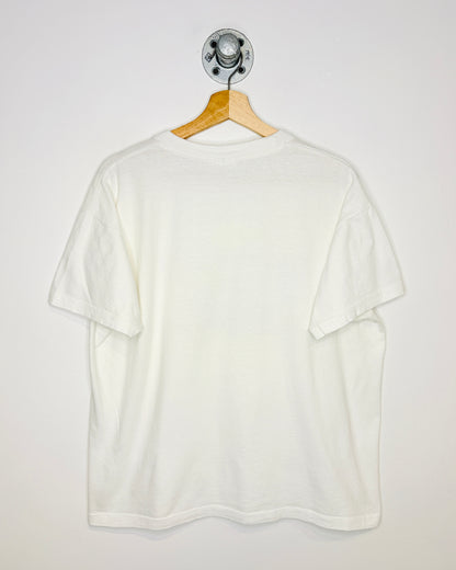 Vintage 80s Boxy Tortola B. V. I. White Tee Shirt
