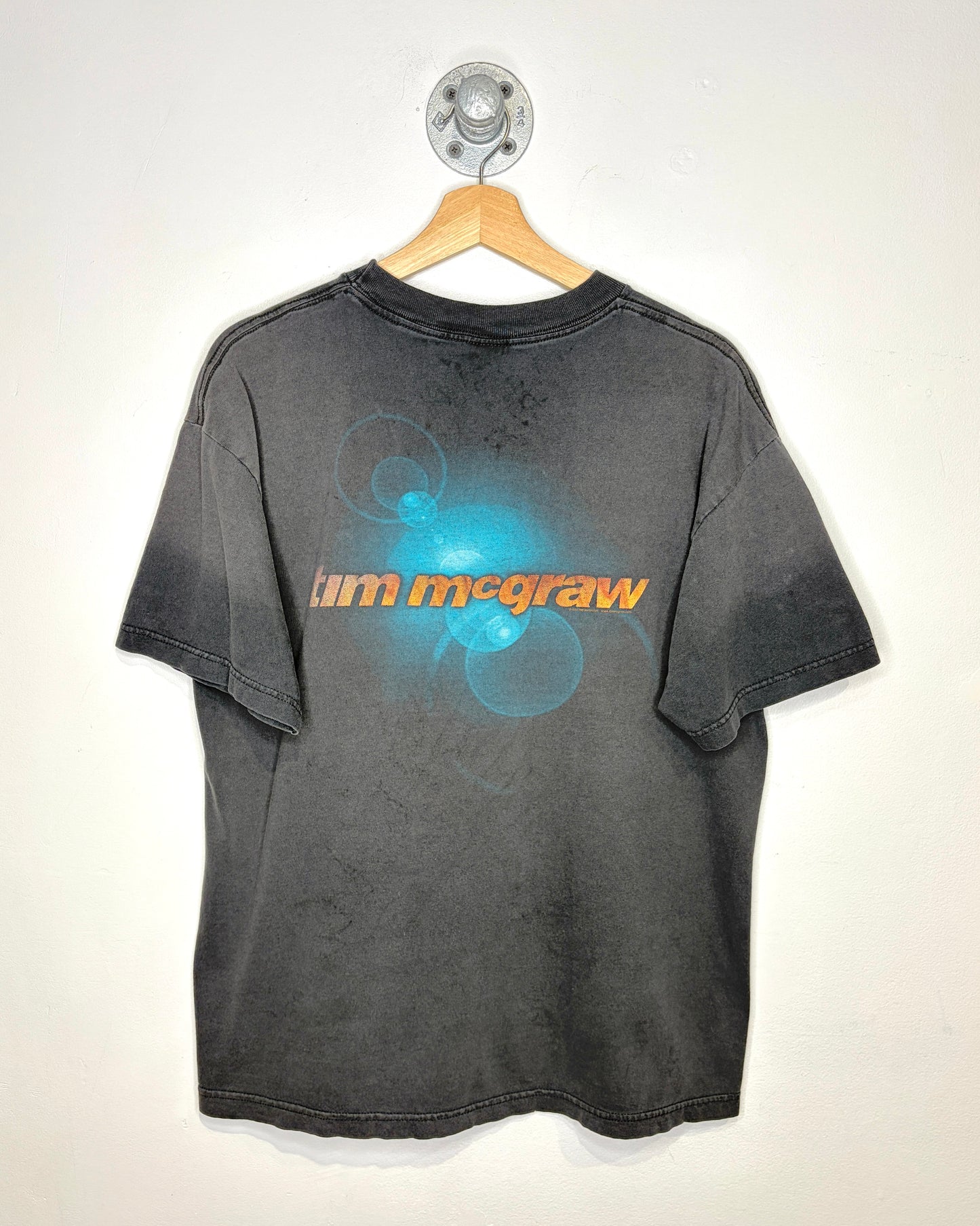 Vintage 90s Tim McGraw Faded Black Tee Shirt