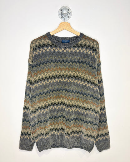 Vintage Dockers Earth Tone Patterned Sweater