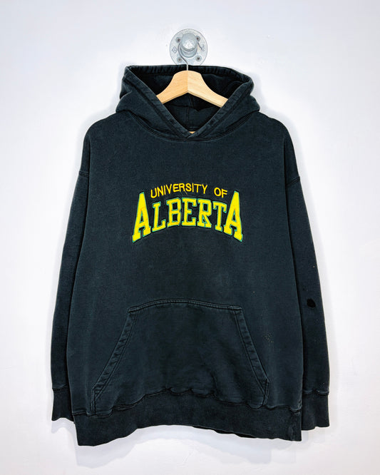 2000s University of Alberta Spellout Black Hoodie