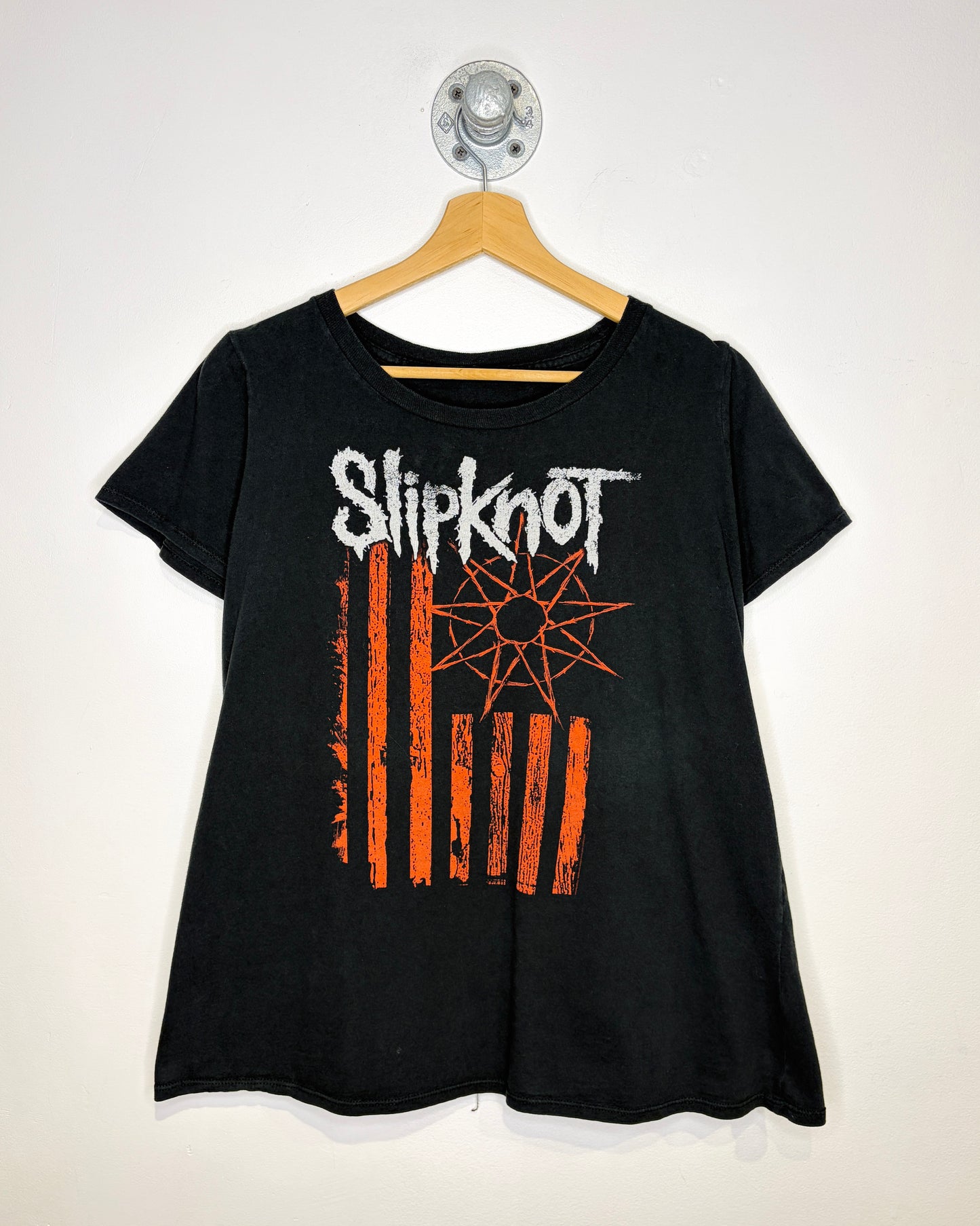 Women’s Slipknot Flag Black Band Tee Shirt