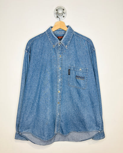 Vintage 90s High State Tonal Denim Button Up Shirt