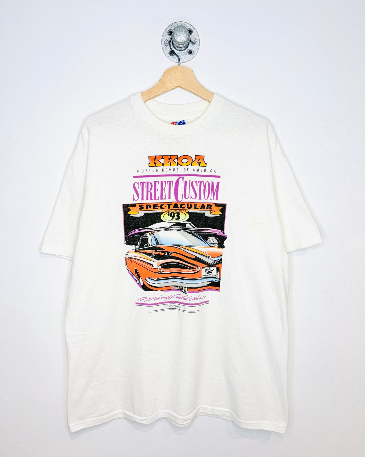 Vintage 1993 Street Custom Spectacular White Tee Shirt