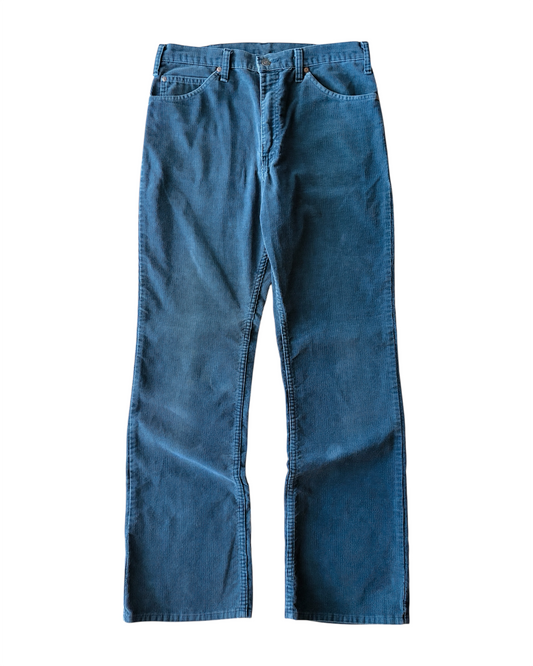 Vintage 90s JC Penney Faded Navy Blue Bootcut Corduroy Pants