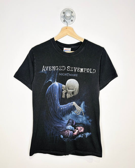 2010 Avenged Sevenfold Nightmare Black Tee Shirt