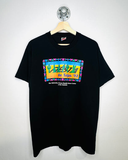 Vintage 90s University Of Texas Black Tee Shirt