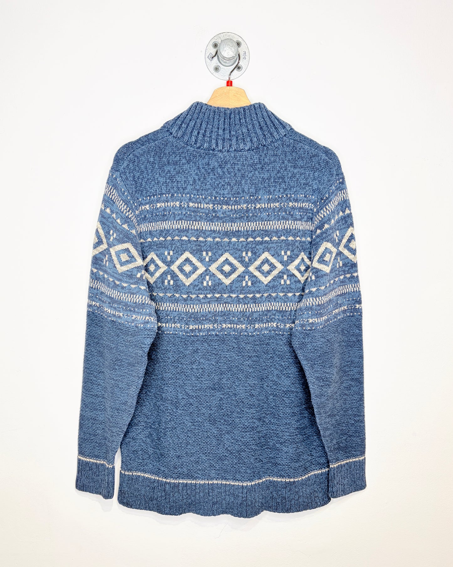 2000’s Wind River Blue Cotton Blend Quarter Zip Sweater