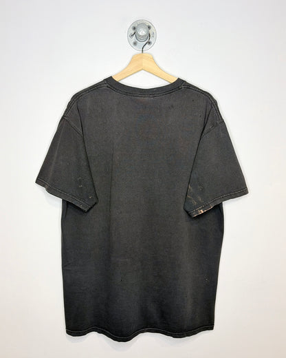 Vintage 90s/00s Pittsburgh Steelers Faded Black Tee Shirt