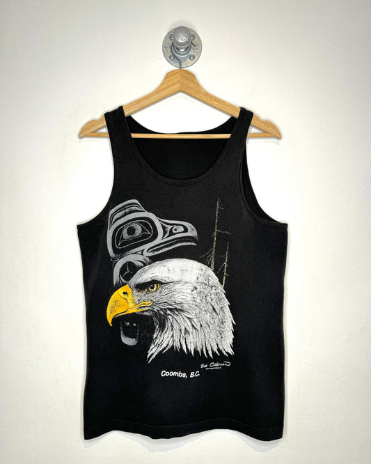 Vintage Columbus BC Bald Eagle Black Tank Top