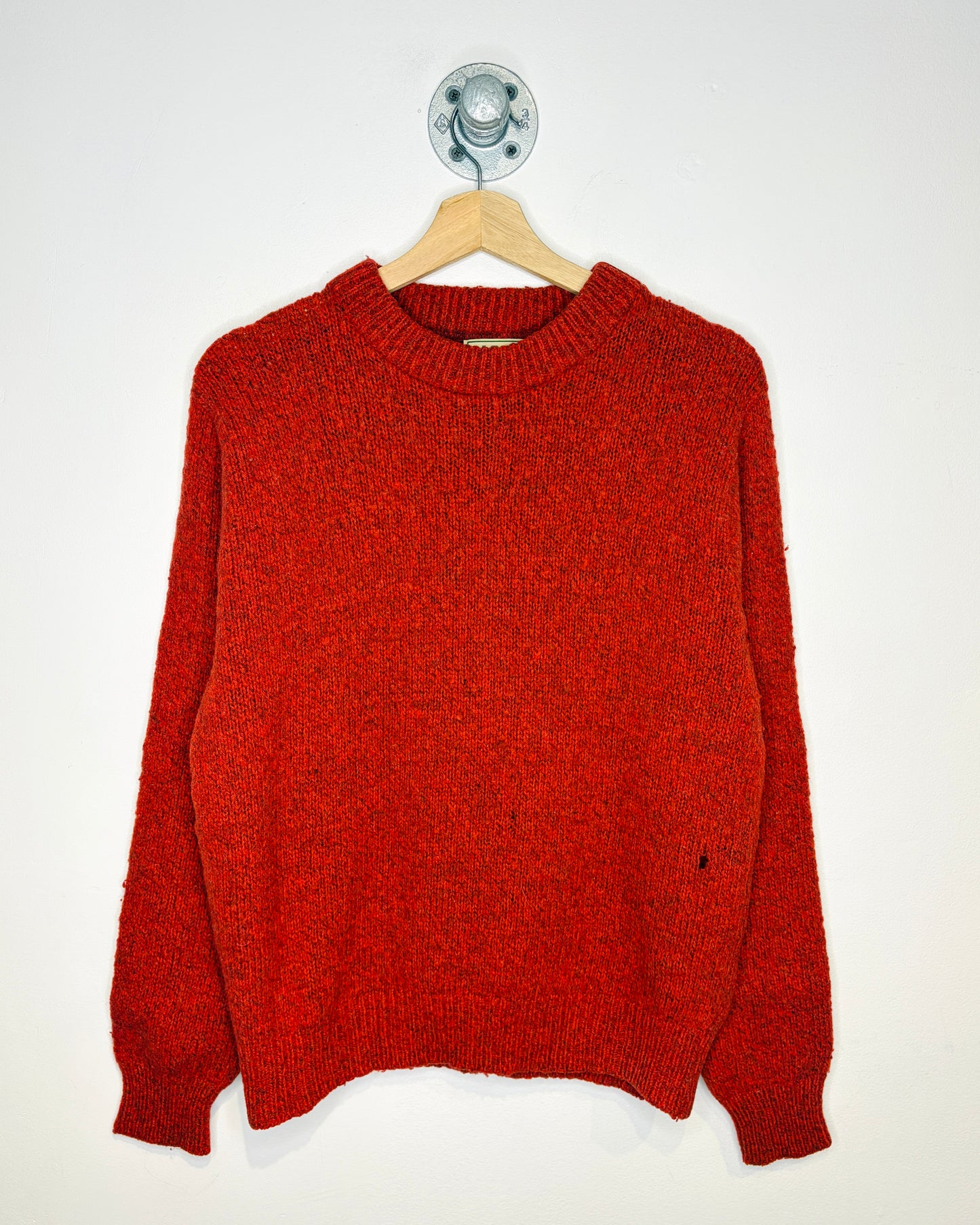 Vintage 80s L. L. Bean Orange Wool Sweater