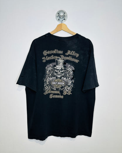 Harley-Davidson Motorcycle 1 Kelowna BC Black Logo Tee Shirt